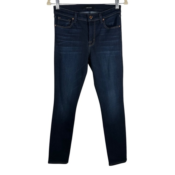 J Brand Skinny Leg Jeans Women's 27 Covert Dark Blue Wash Stretch Classic Fitted - Picture 1 of 7